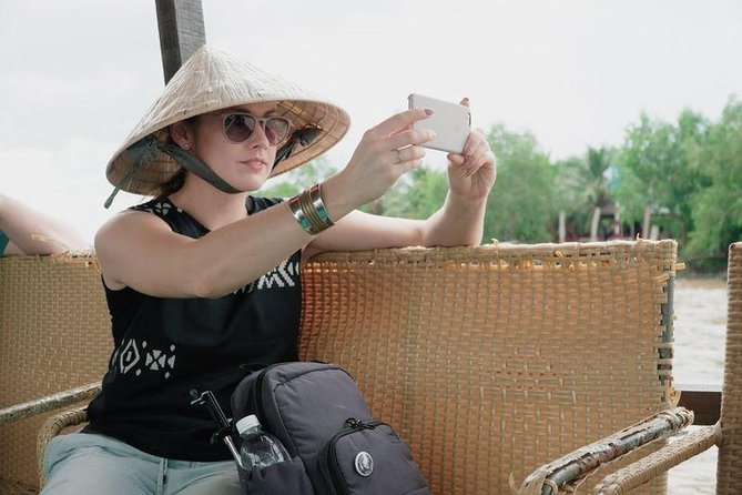 Mekong Delta 4 Islands, TukTuk, Boat, Try Khot Cake Local Cooking - Vinh Trang Pagoda and the My Tho setting