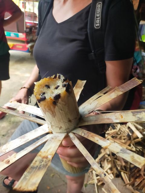 Morning Tuk tuk: City, Handicrafts, Killing field, Temples - Bamboo sticky rice, a sweet snack in a bamboo tube