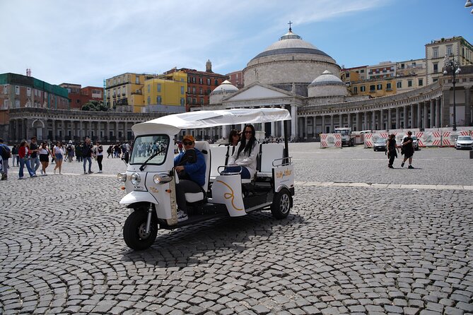 Naples in Tuk Tuk between Panoramas and History and Street Food - The port, Piazza Municipio, and Castel Nuovo