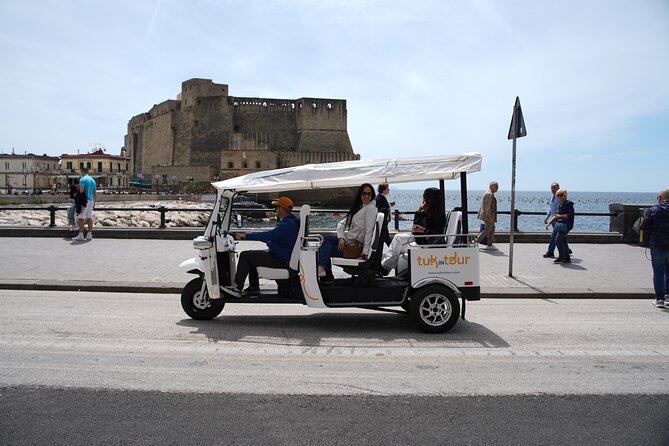 Naples in Tuk Tuk between Panoramas and History and Street Food - Piazza Bovio and the road toward street food