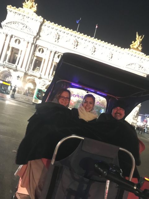 Paris: Nighttime Tuk-Tuk Tour - The Eiffel Tower after dark