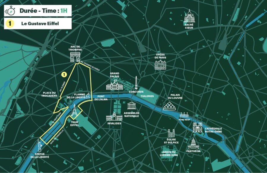 Paris: Private guided tour in Rickshaw bike - Gustave Eiffel - Pont de Bir-Hakeim and the Seine views