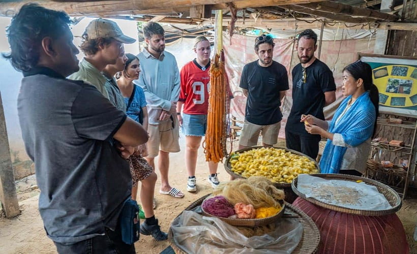 Phnom Penh to Silk Island By Tuk-Tuk with local Expert - A Buddhist temple before the ferry