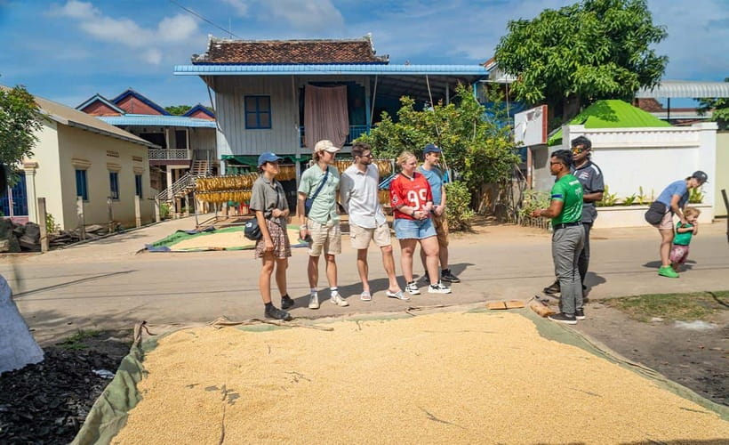 Phnom Penh to Silk Island By Tuk-Tuk with local Expert - Seeing tofu skin made by hand