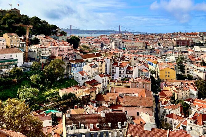 Private Tour DE Tuk Tuk Chiado and Bairro Alto in Lisbon - São Pedro de Alcântara for the big Lisbon view