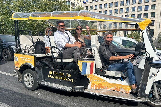 Privately Guided Panoramic Tour in Yellow Tuk Tuk from Madrid - Congress, Cibeles, and Madrid’s football rivalry