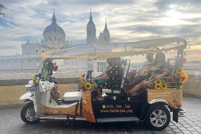 Privately Guided Panoramic Tour in Yellow Tuk Tuk from Madrid - Starting at Plaza de Isabel II and the Almudena Cathedral