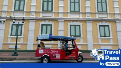 Rent private e-tuk tuk with driver in Bangkok