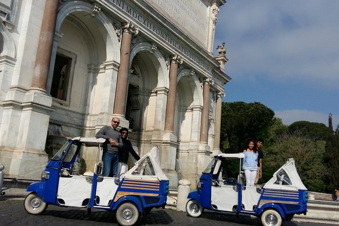 Rome by Ape Calessino Auto Rickshaw - Campo de’ Fiori, coffee, and gelato