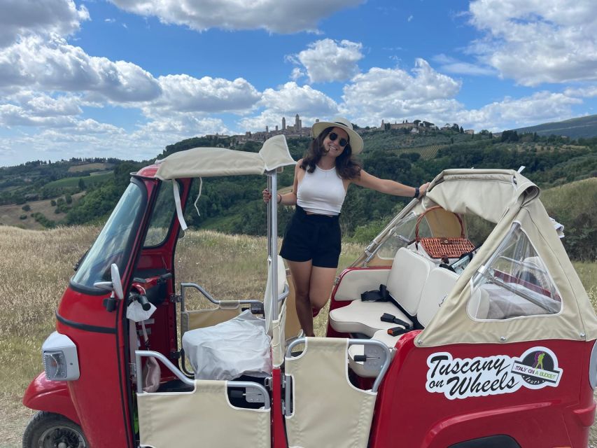 San Gimignano: Chianti Hills Tuk-Tuk Tour for 2 - What $169.93 per person really buys