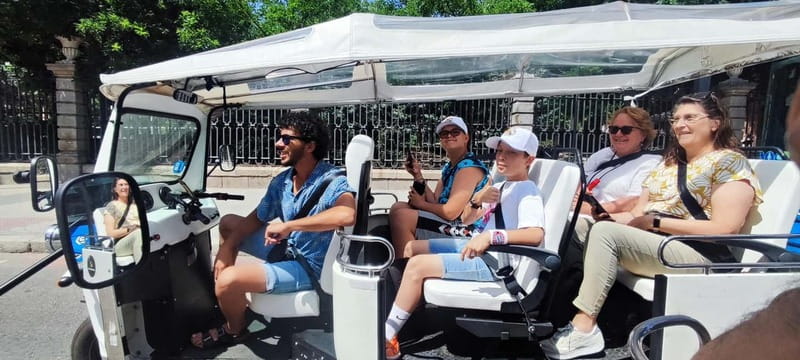 "See Madrid Differently: A Premium Private Tuk Tuk Ride" - Basilica, cathedral, and the Royal Palace