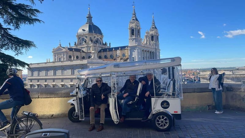 "See Madrid Differently: A Premium Private Tuk Tuk Ride" - Teatro Real, Arab Wall, and Temple of Debod