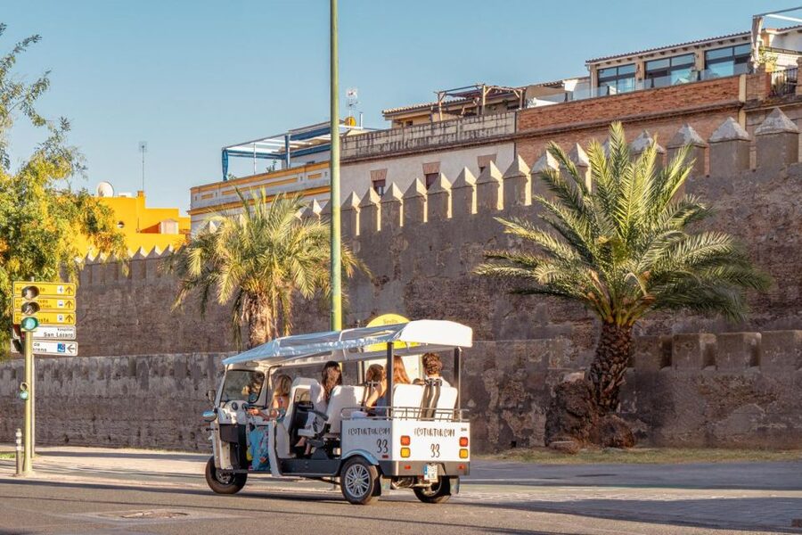 Seville: Private City Tour by Eco Tuk Tuk - María Luisa Park and Plaza de América