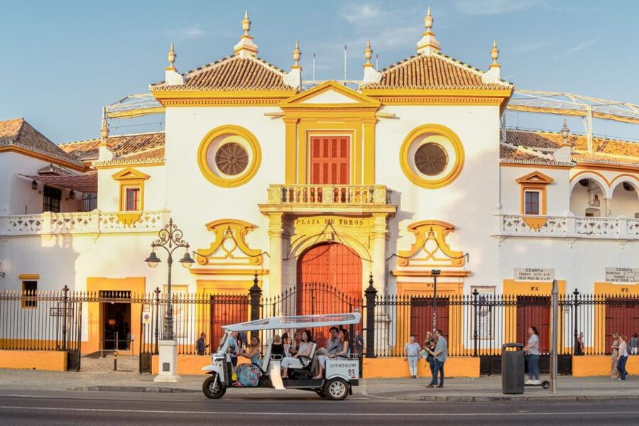 Seville: Private City Tour by Eco Tuk Tuk - The Maestranza bullring and the return route