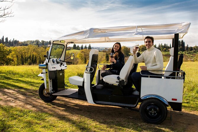 Siena E-Tuk Tuk panoramic Aperitivo with Local Snacks - The viewpoint is the real centerpiece