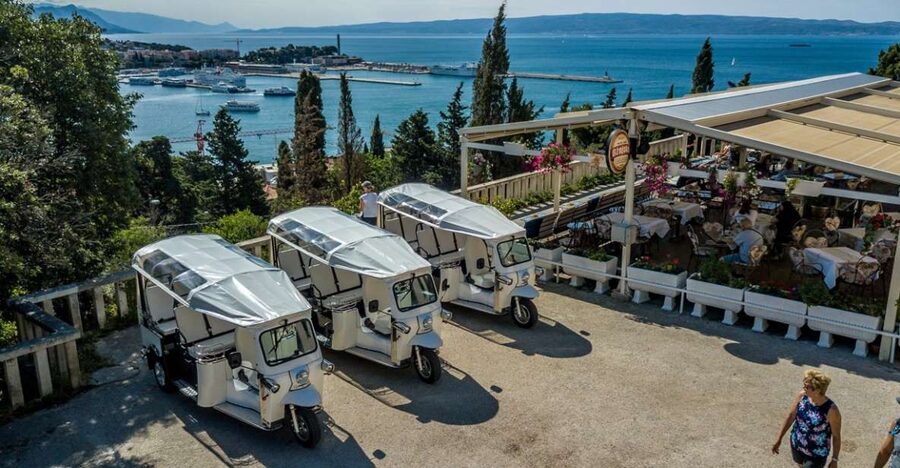 Split: City Highlights Electric Tuk-Tuk Tour - Vidilica Terrace and the view over Split