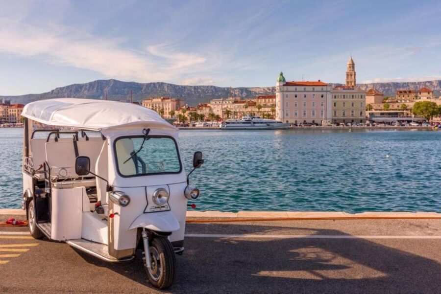 Split: City Highlights Electric Tuk-Tuk Tour - Sustipan Park and the finish along the Riva