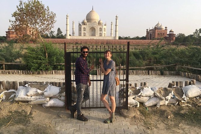 Taj Mahal And Agra Fort Private Sunrise Full Day Tour by Tuk-Tuk - Mehtab Bagh and the best distant Taj view