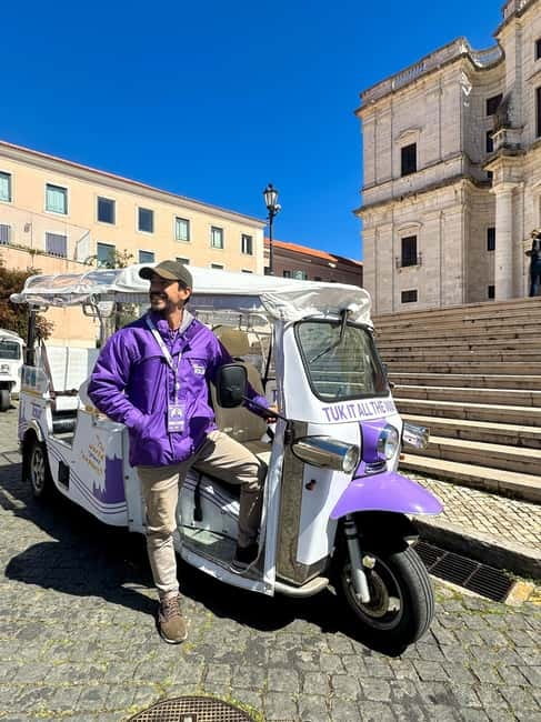 The 7 Hills of Lisbon Tuk Tuk Tour (4-hours) - São Pedro de Alcântara and the view over central Lisbon