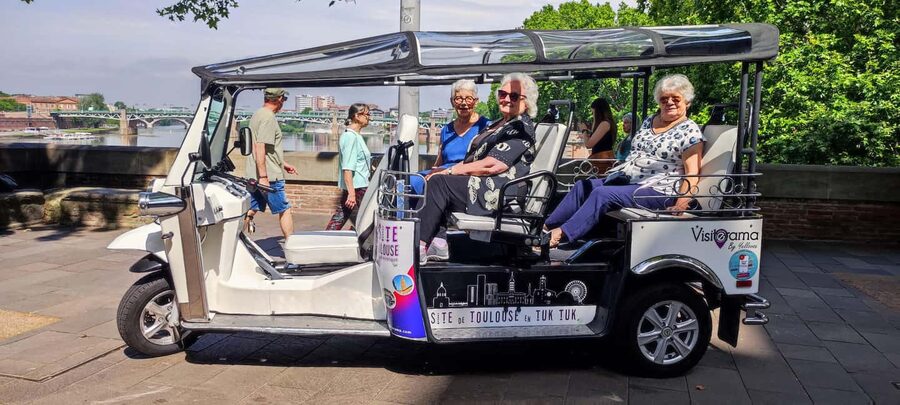 Toulouse: Electric Tuk-Tuk Tour with Photo Stops and Audio - Bridges, river views, and the Garonne