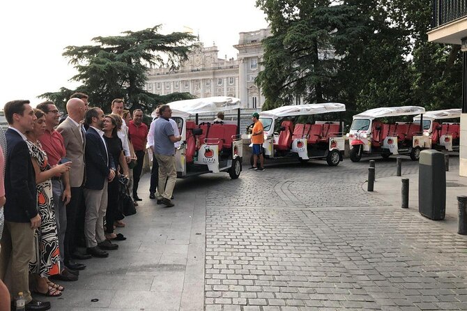 Tour Madrid in 2 hours! Electric Tuk - Fast, Fun, and Exclusive - Plaza Mayor, San Miguel, and Madrid’s historic center