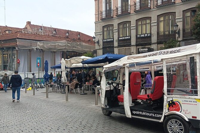Tour Madrid in 2 hours! Electric Tuk - Fast, Fun, and Exclusive - Plaza de Santa Ana and the old literary quarter