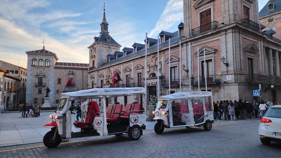 Tour Madrid: Secrets in a Electric Tuk Tuk - The Royal Palace and its Baroque exterior