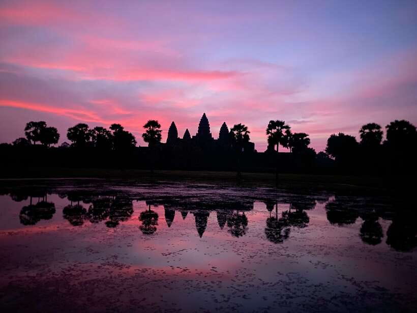 Trusty Tuk Tuk - Sunrise and the first look at Angkor Wat