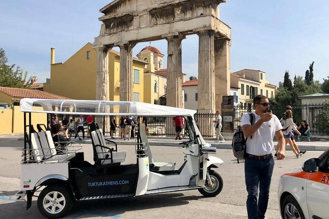 Tuk Tuk Athens Piraeus Cruises & Complete City Tour - Private 4 hours - Monastiraki, the Central Market, and Athens today