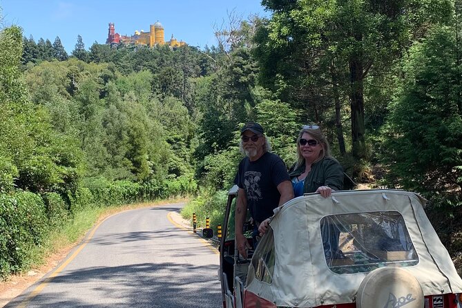Tuk Tuk Private Tour in Sintra and Coast - Pena Palace from a memorable viewpoint