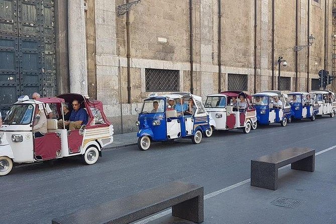 Tuk tuk ride, ape car - Ballarò Market and the Gesù church