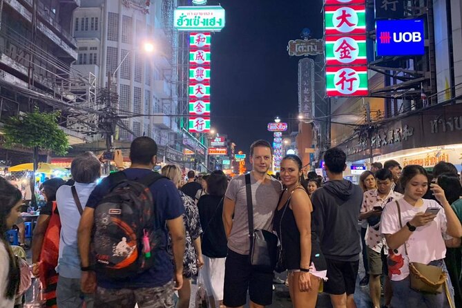 Tuk-tuk tour Bangkok by Night with Chinatown meal and hotel transfers - Wat Arun is a photo stop, not a temple visit