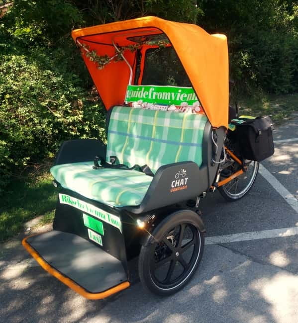Vienna: Tour with locals in RAXI electric rickshaw - Danube Park, the Old Danube, and quieter Vienna