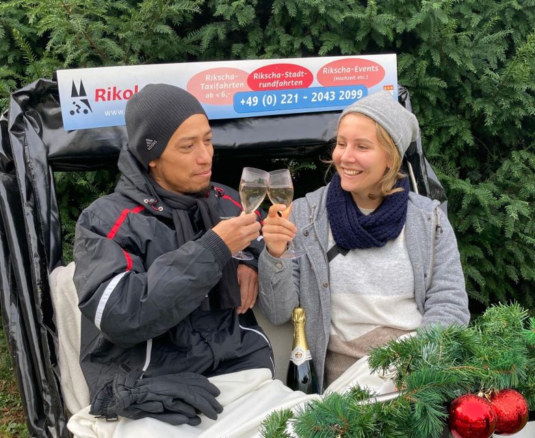 Winter Champagne Tour by Rickshaw - Rhine Boulevard and riverside views