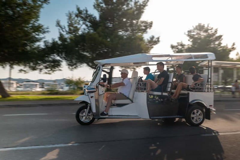 Zadar: Sunset Eco Tuk Tuk Tour - The Sphinx of Zadar and its unusual details